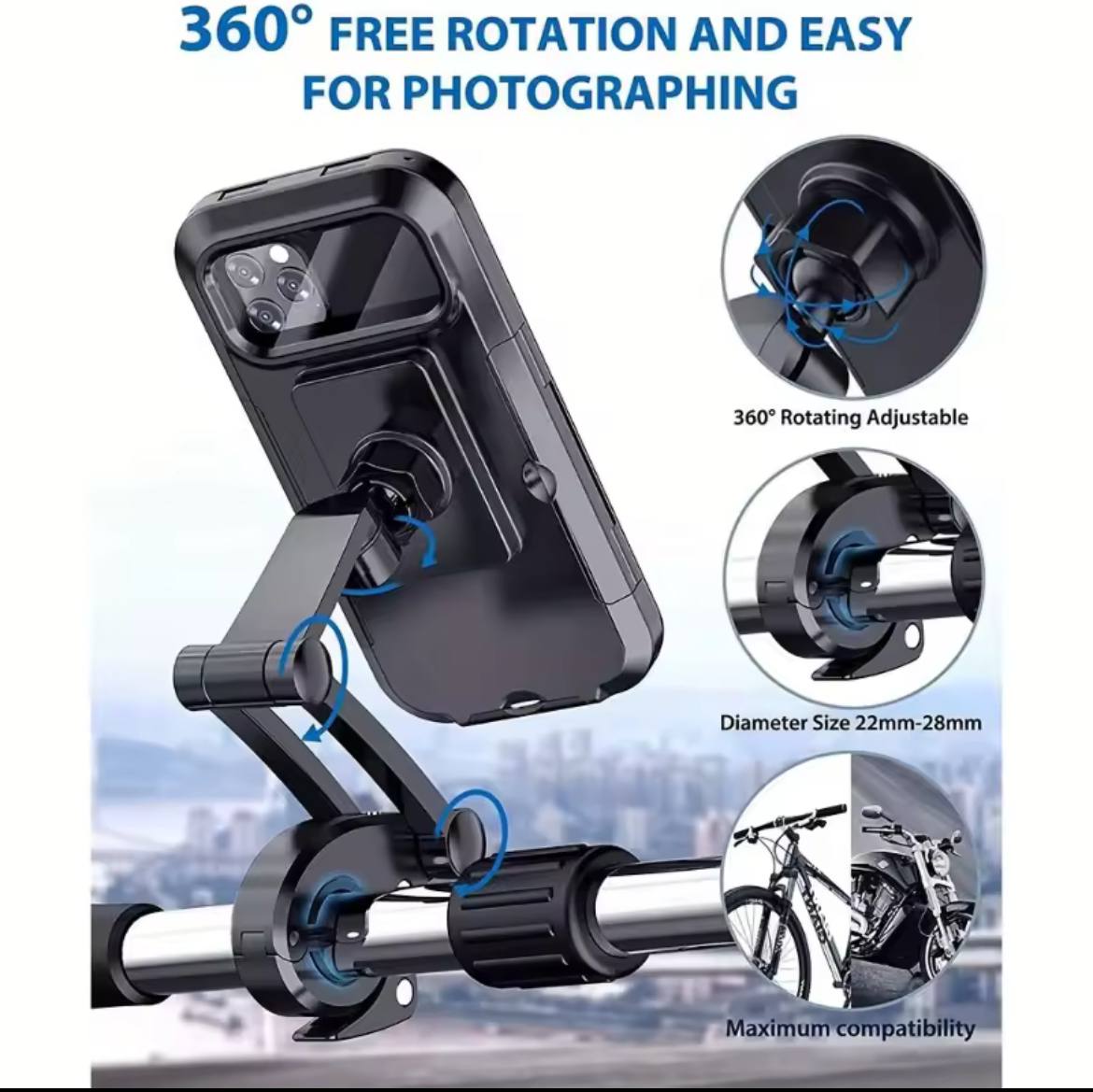 BikeUp™  Waterproof Handlebar Phone Holder